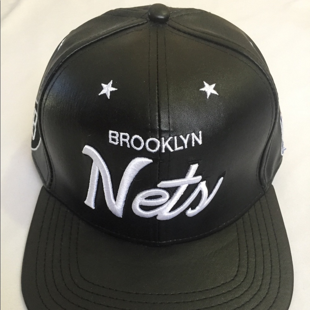Brooklyn Nets Leather Hat